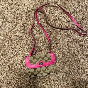 Coach wallet crossbody purse